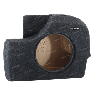 Короб стелс для сабвуфера на Hyundai Accent (ТАГАЗ) (12", в правое крыло, темно-серый)